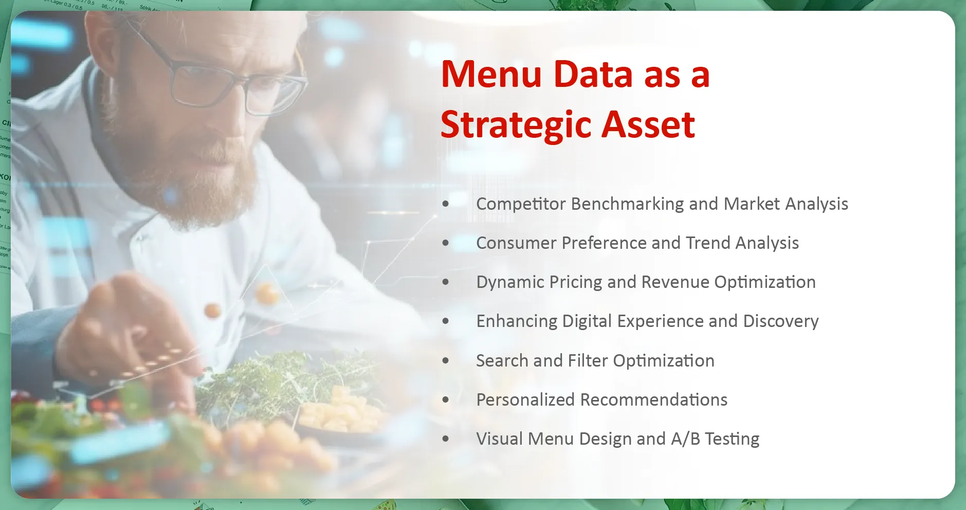 Menu Data as a Strategic Asset