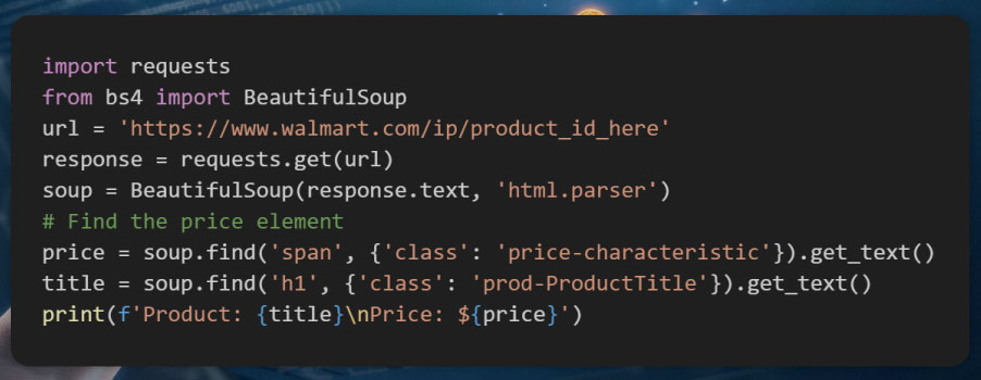 Scraping-Walmart-Data