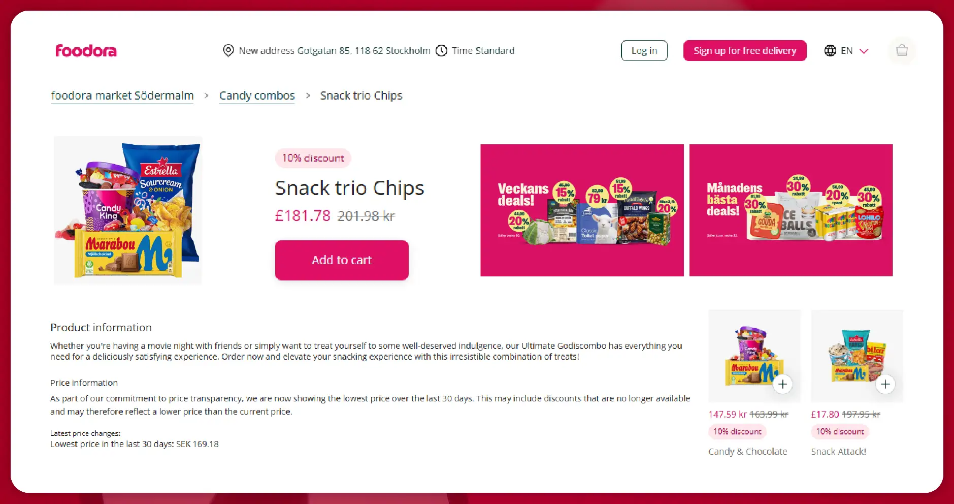 Structuring Datasets from Foodora