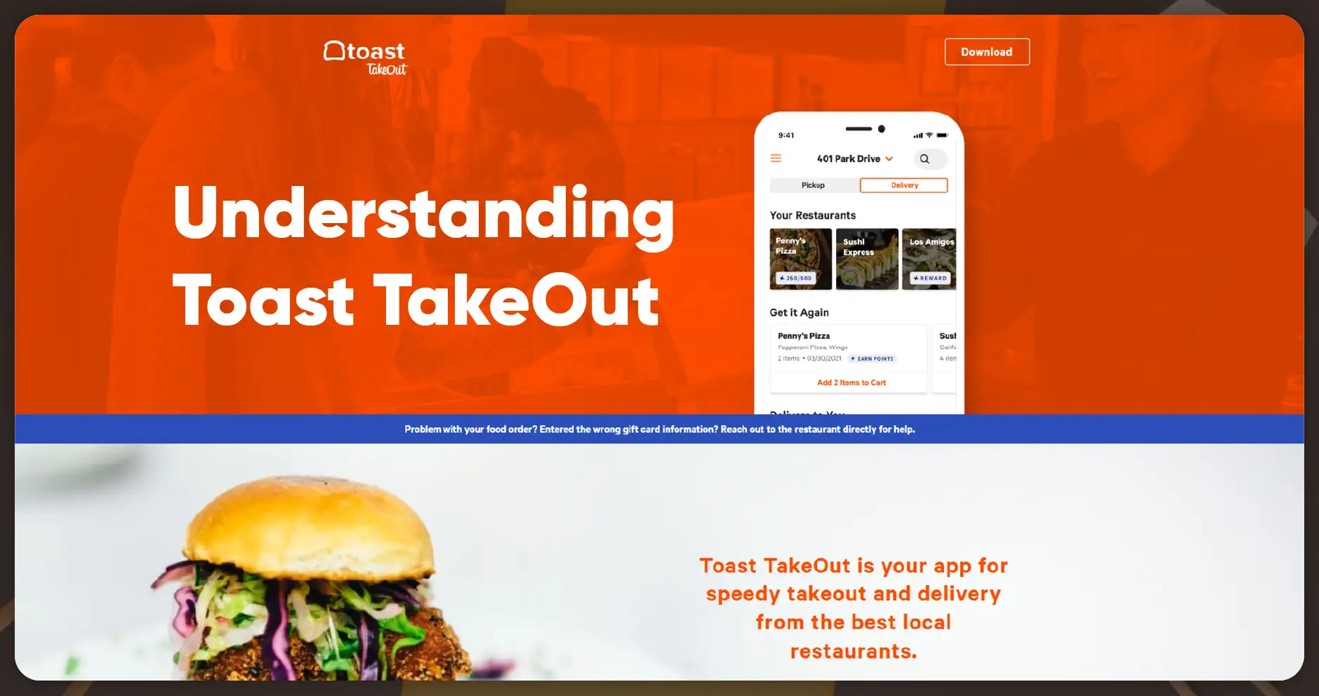 Understanding Toast TakeOut